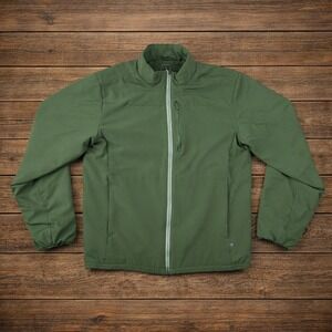 Hawke & Co Men's Size M Green Hap-Tec Stretch Jacket Full Zip Lightweight Cozy